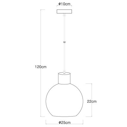 Globo - Luster na lanku 1xE27/40W/230V