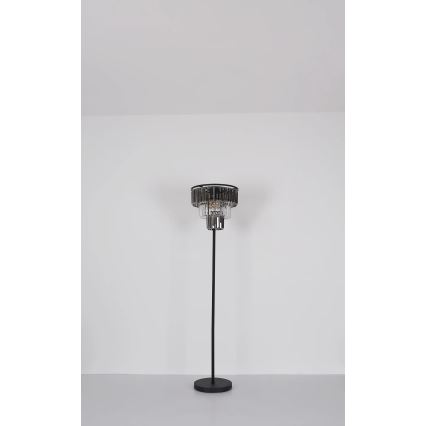 Globo - Stojacia lampa 3xE27/40W/230V pr. 40 cm čierna