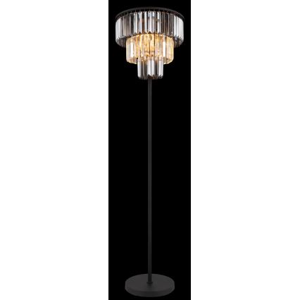 Globo - Stojacia lampa 3xE27/40W/230V pr. 40 cm čierna