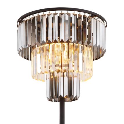 Globo - Stojacia lampa 3xE27/40W/230V pr. 40 cm čierna