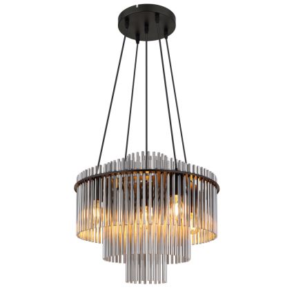 Globo - Luster na lanku 5xE27/60W/230V čierny