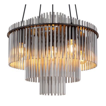 Globo - Luster na lanku 5xE27/60W/230V čierny