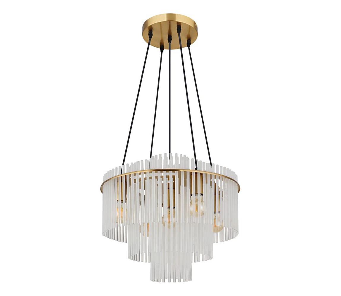 Globo 15698H1M - Luster na lanku GORLEY 5xE27/60W/230V zlatý 15698H1M