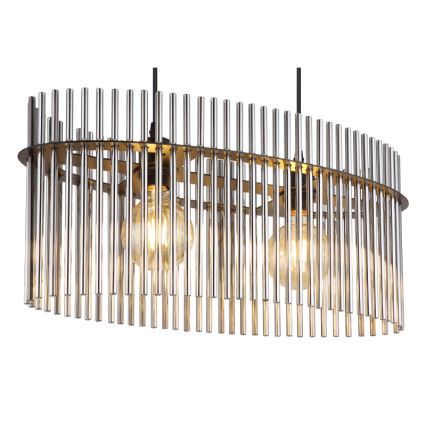 Globo - Luster na lanku 2xE27/60W/230V čierna