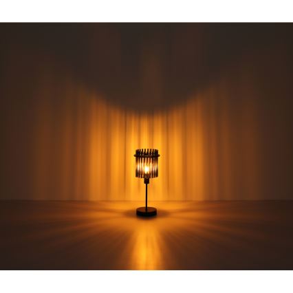 Globo - Stolná lampa 1xE27/60W/230V pr. 30 cm čierna