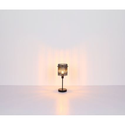 Globo - Stolná lampa 1xE27/60W/230V pr. 30 cm čierna