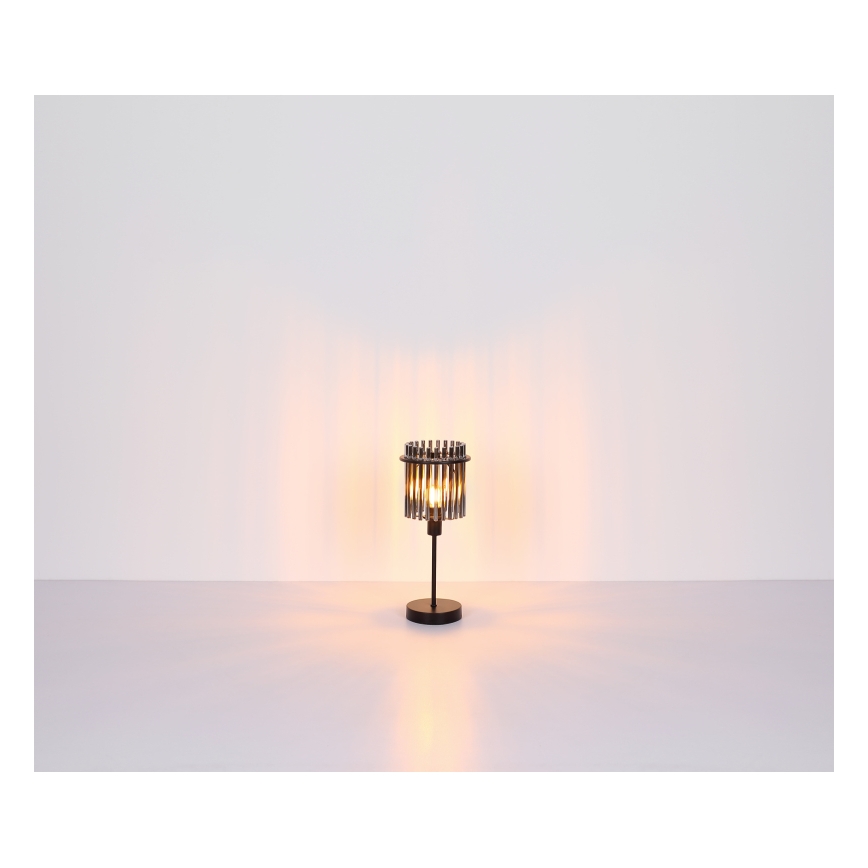 Globo - Stolná lampa 1xE27/60W/230V pr. 30 cm čierna