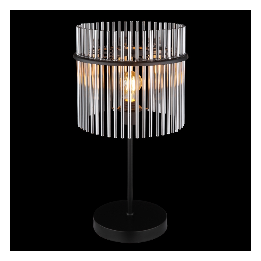 Globo - Stolná lampa 1xE27/60W/230V pr. 30 cm čierna
