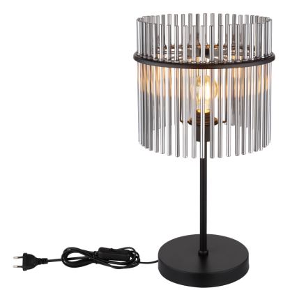 Globo - Stolná lampa 1xE27/60W/230V pr. 30 cm čierna