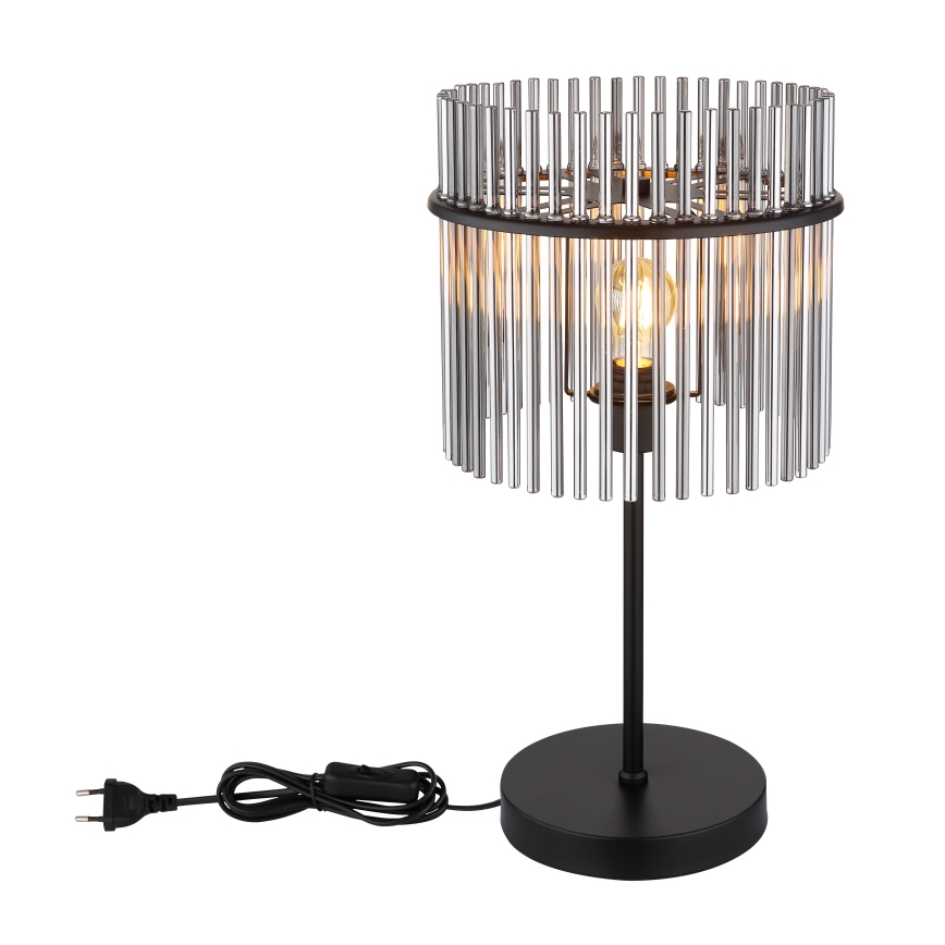 Globo - Stolná lampa 1xE27/60W/230V pr. 30 cm čierna