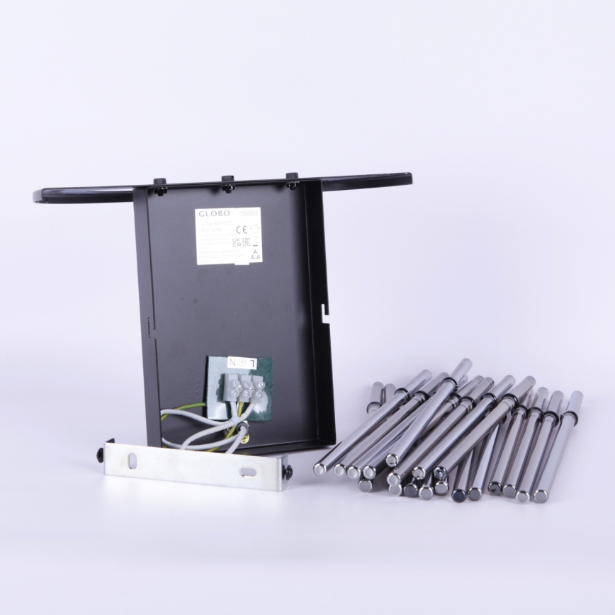 Globo - Nástenné svietidlo 1xE27/60W/230V čierna