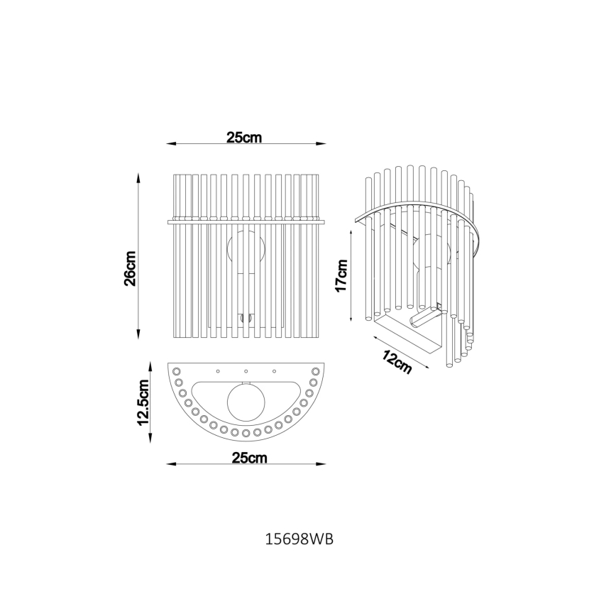 Globo - Nástenné svietidlo 1xE27/60W/230V