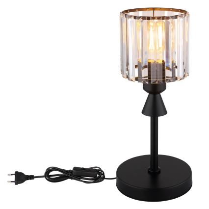 Globo - Stolná lampa 1xE27/60W/230V pr. 15 cm čierna