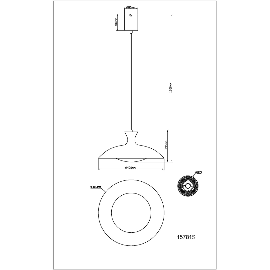 Globo - LED závesný luster na lankách LED/18W/230V 3000/4000/6000K