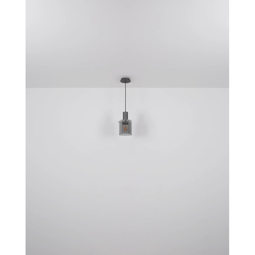 Globo - Luster na lanku 1xE27/40W/230V pr. 18 cm hnedá