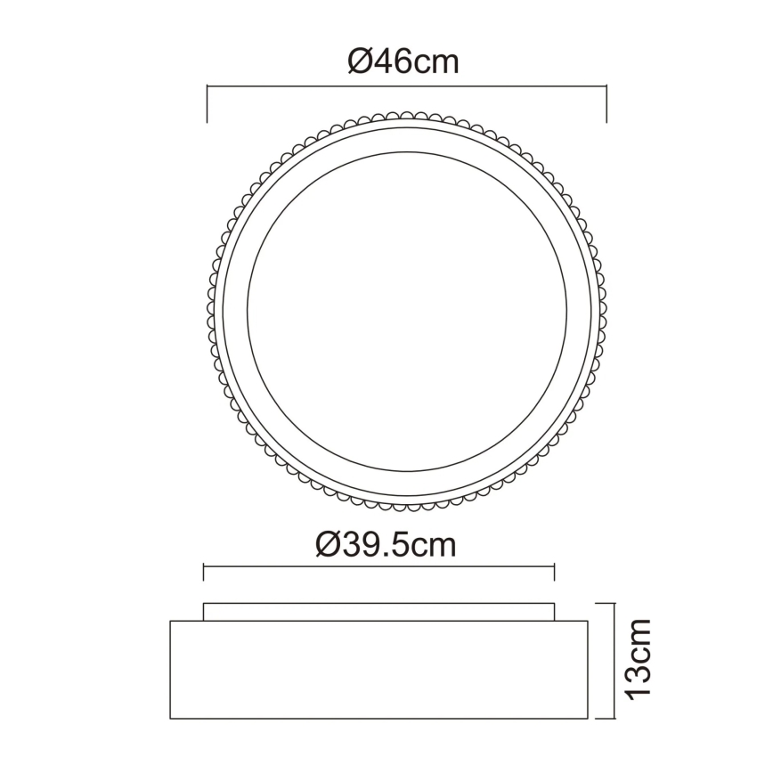 Globo - LED stropné svietidlo LED/45W/230V 2700/4000/6000K pr. 46 cm biela