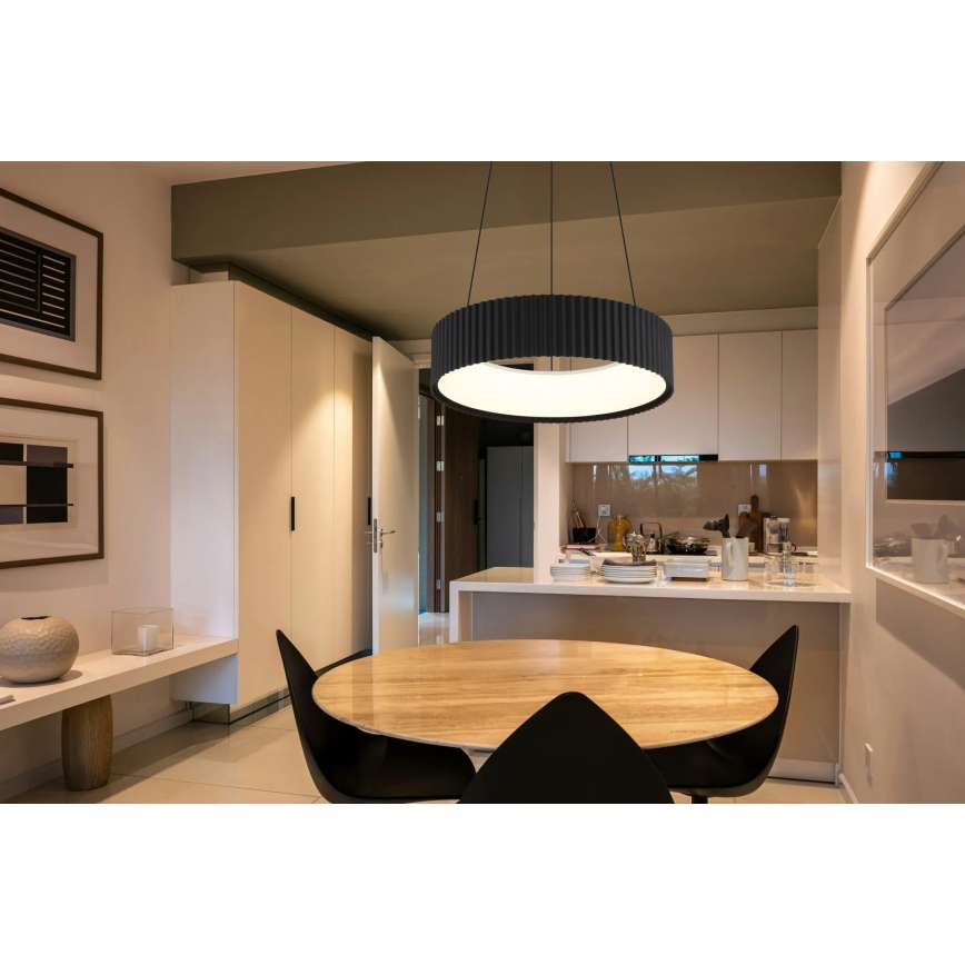 Globo - LED závesný luster na lane LED/45W/230V 2700/4000/6000K priemer 46 cm čierna