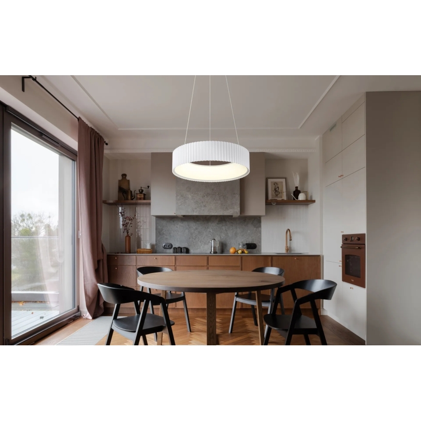 Globo - LED luster na lanku LED/45W/230V 2700/4000/6000K priemer 46 cm biela