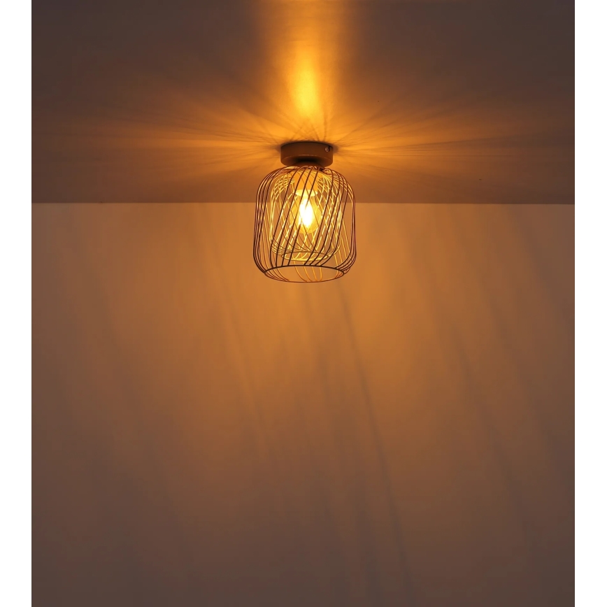 Globo - Stropné svietidlo 1xE27/40W/230V pr. 18 cm béžová/biela