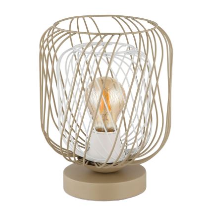 Globo - Stolná lampa 1xE27/40W/230V béžová/biela