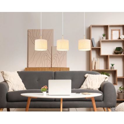 Globo - Závesný luster na lankách 3xE27/40W/230V