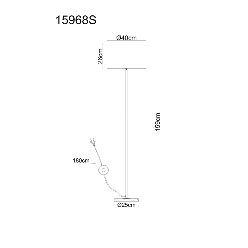 Globo - Stojacia lampa 1xE27/60W/230V