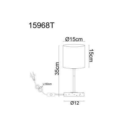 Globo - Stolná lampa 1xE14/40W/230V