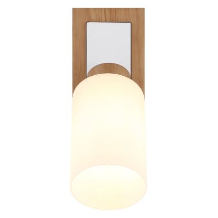 Globo - Nástenné bodové svietidlo 1xE27/60W/230V dub/biela