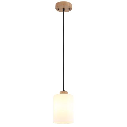 Globo - Luster na lanku 1xE27/60W/230V béžová/biela