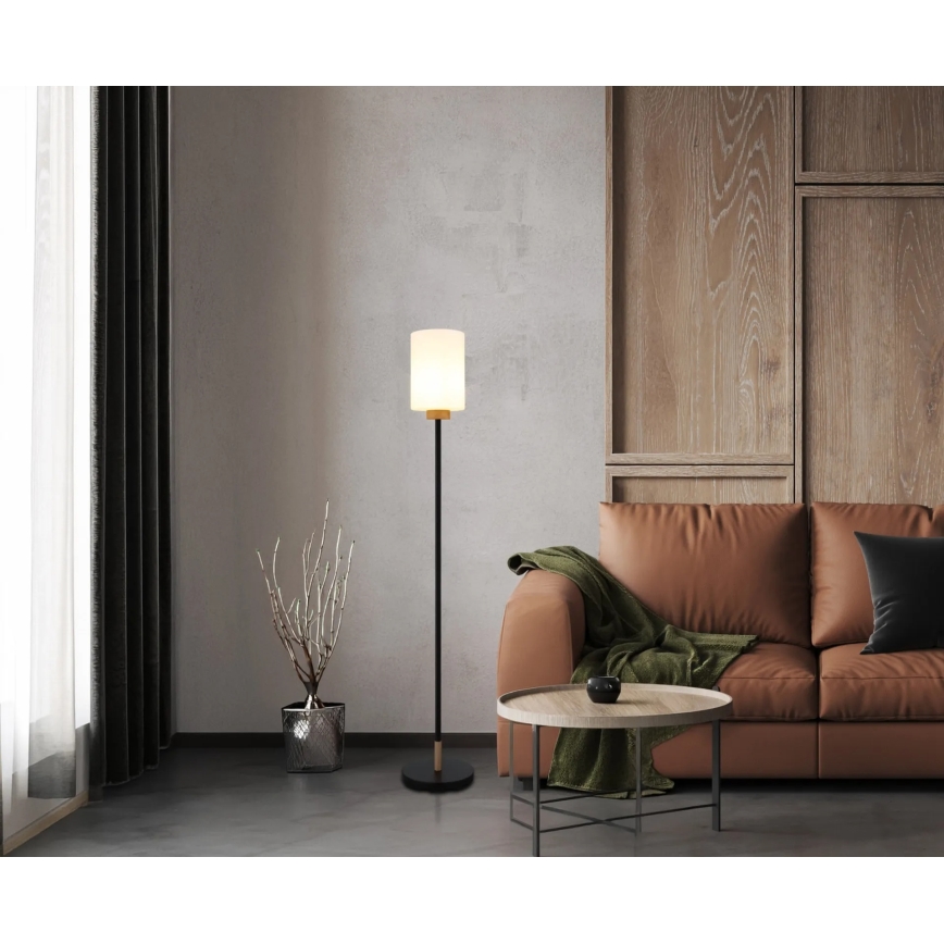 Globo - Stojacia lampa 1xE27/60W/230V čierna/biela