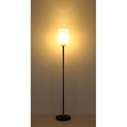 Globo - Stojacia lampa 1xE27/60W/230V čierna/biela