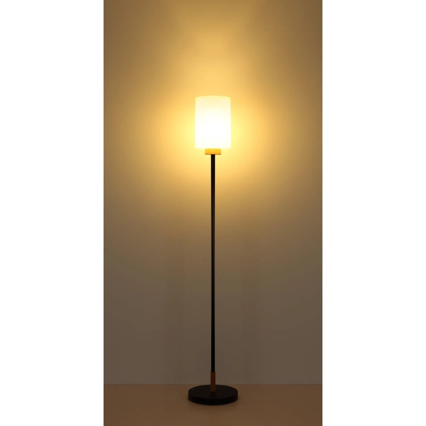 Globo - Stojacia lampa 1xE27/60W/230V čierna/biela