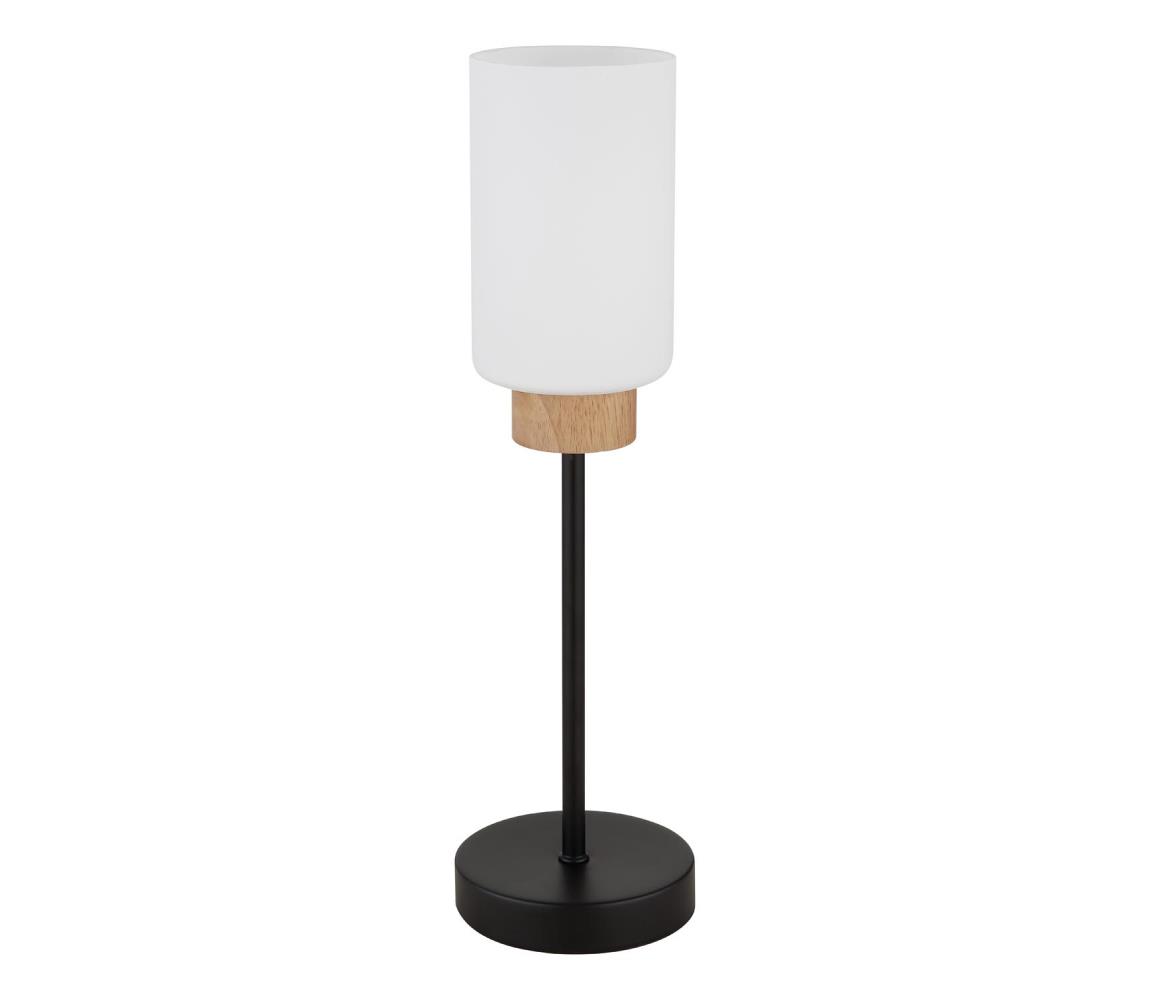 Globo 15977T - Stolová lampa ROWENA 1xE27/60W/230V čierna/biela 15977T
