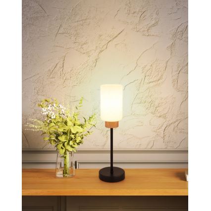 Globo - Stolová lampa 1xE27/60W/230V čierna/biela