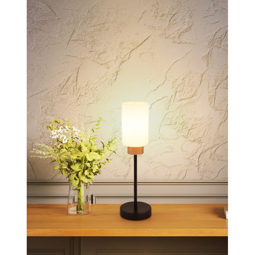 Globo - Stolová lampa 1xE27/60W/230V čierna/biela