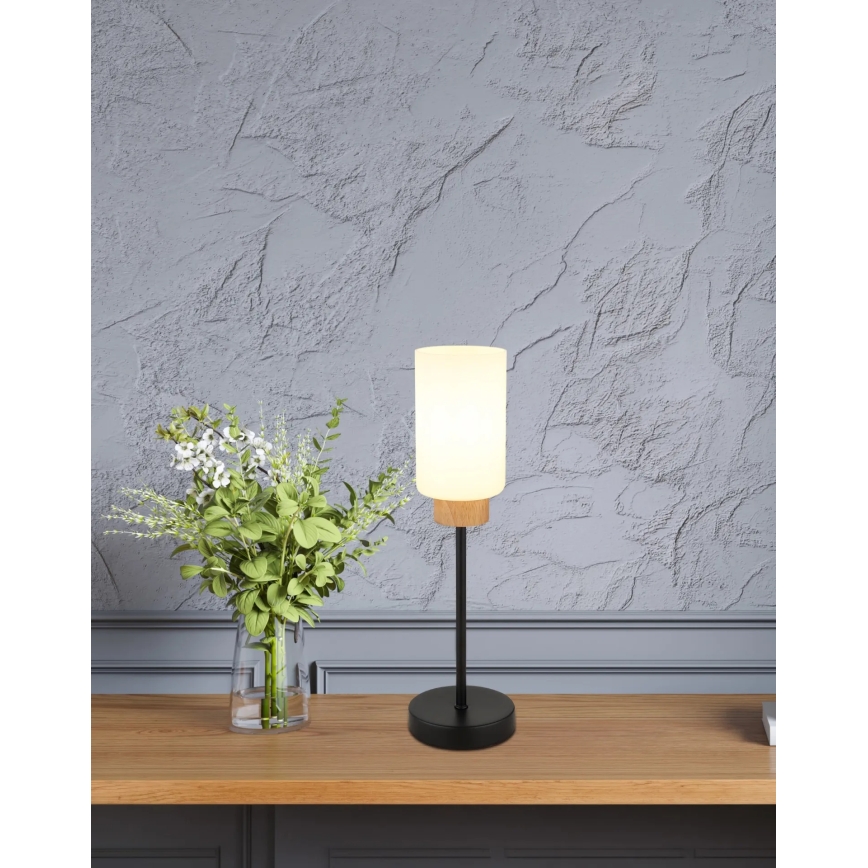 Globo - Stolová lampa 1xE27/60W/230V čierna/biela