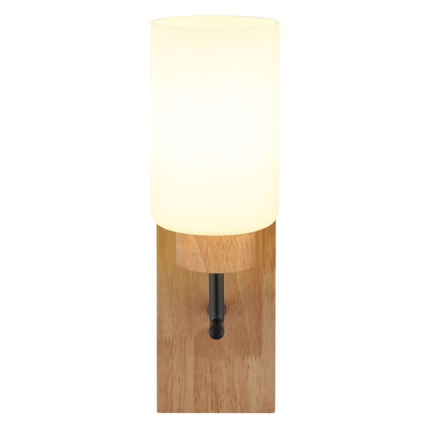 Globo - Nástenné svietidlo 1xE27/60W/230V dub/biela