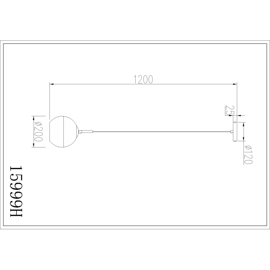 Globo - Závesný luster na lane 1xE27/60W/230V priemer 20 cm