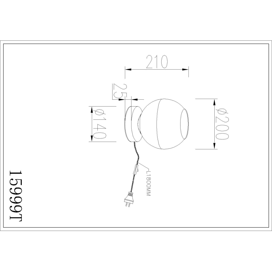 Globo - Stolná lampa 1xE27/60W/230V