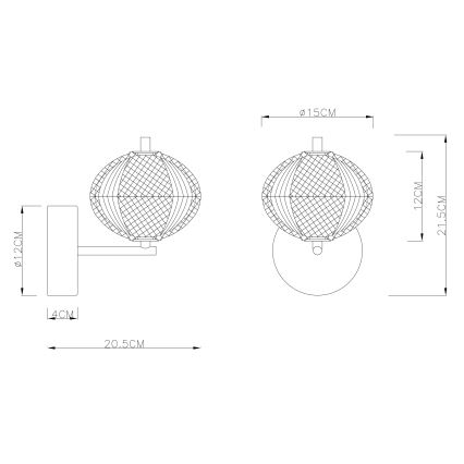 Globo - LED Nástenná lampa LED/7W/230V 3000/4500/6500K