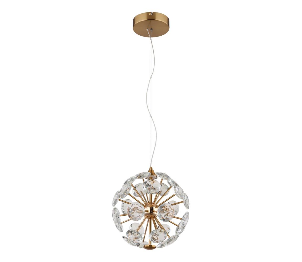Globo 16047H - LED luster na lankách VIRINA LED/12W/230V 3000K zlatý 16047H