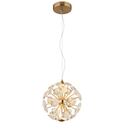 Globo - LED luster na lankách LED/12W/230V 3000K zlatý