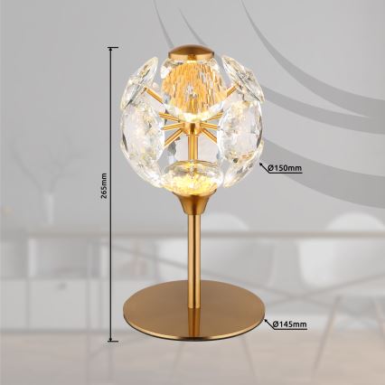 Globo - LED stolná lampa LED/8W/230V 3000K zlatá