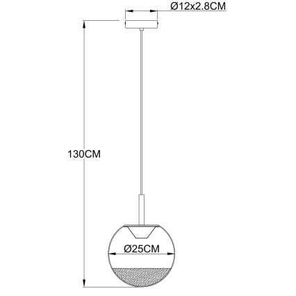 Globo - LED luster na lanku LED/8W/230V