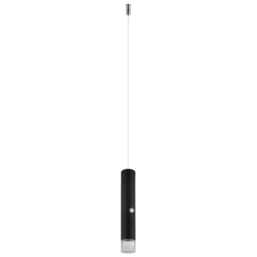 Globo - LED stlmiteľné dotykové nabíjacie svietidlo 2v1 LED/2W/230/5V čierna