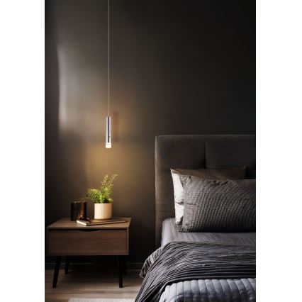 Globo - LED stmievateľné dotykové nabíjateľné svietidlo 2v1 LED/2W/230/5V matný chróm
