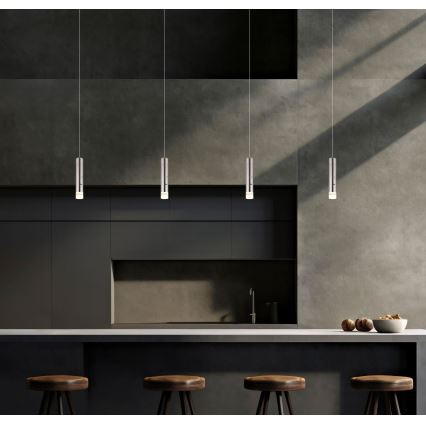 Globo - LED stmievateľné dotykové nabíjateľné svietidlo 2v1 LED/2W/230/5V matný chróm