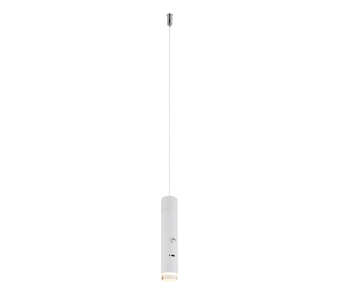 Globo 16060W - LED stmievateľné dotykové nabíjacie svietidlo 2 v 1 PELO LED/2W/230/5V biela 16060W