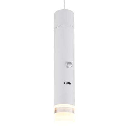 Globo - LED Stmievateľné dotykové nabíjacie svietidlo 2v1 LED/2W/230/5V biela