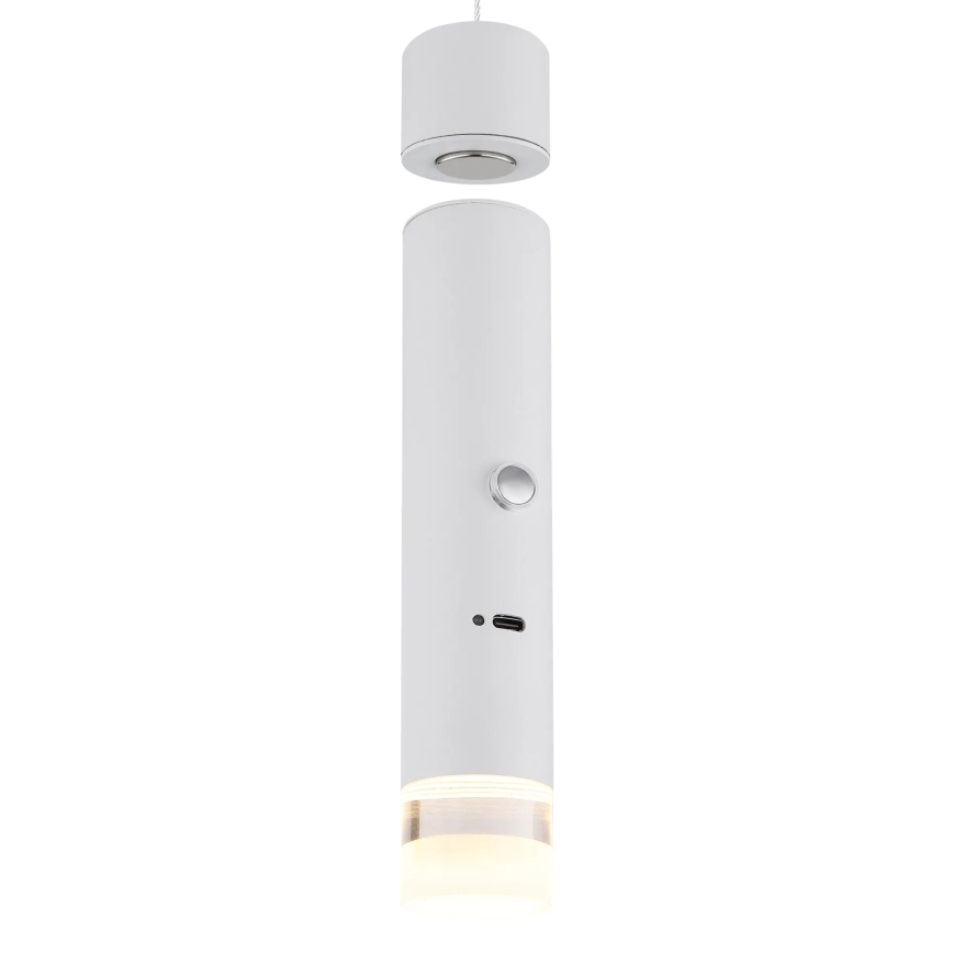 Globo - LED Stmievateľné dotykové nabíjacie svietidlo 2v1 LED/2W/230/5V biela